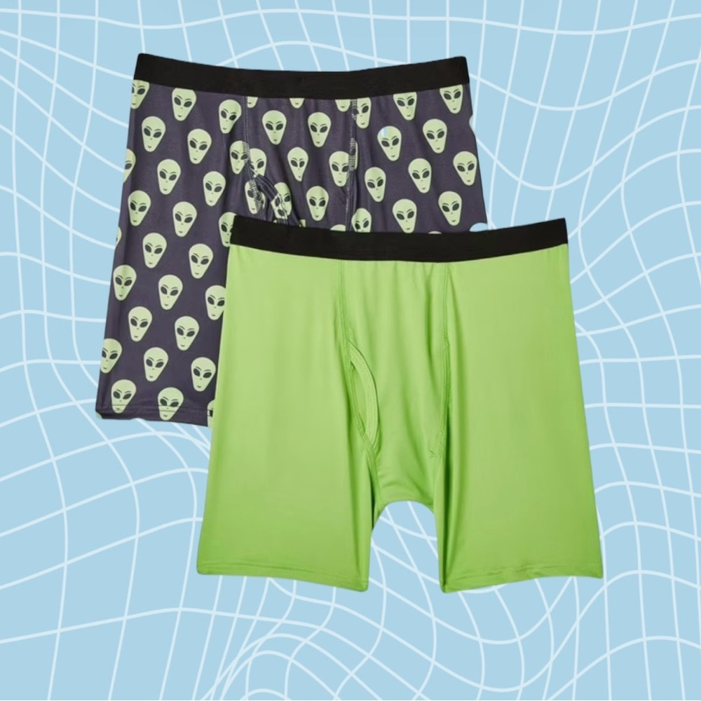 $7 Add-On | Boys Green & Black Performance Boxer Briefs - 2 Pack